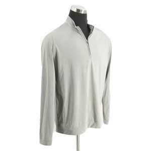 Johnnie-O Mens Flex 1/4 Zip Pullover Lightweight Shirt Size XL Gray JMKO1420